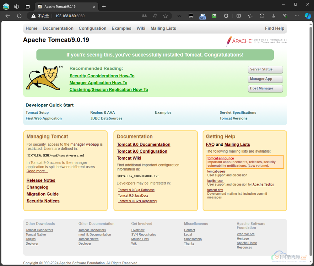 图片[13]-Linux 系统 Tomcat 安装配置教程（以 RedHat 9.2 上安装 Tomcat 9.0.19 为例）-地理信息云